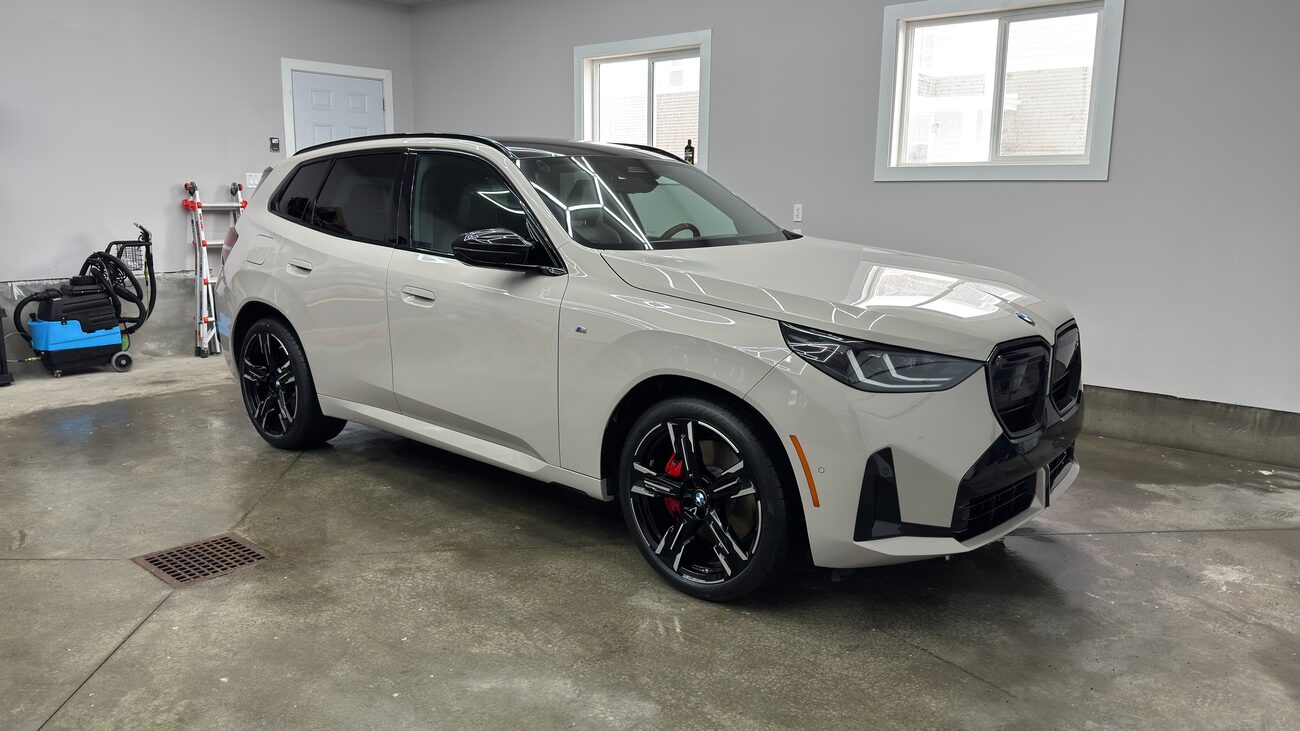 White BMW X3 M finished in the studio