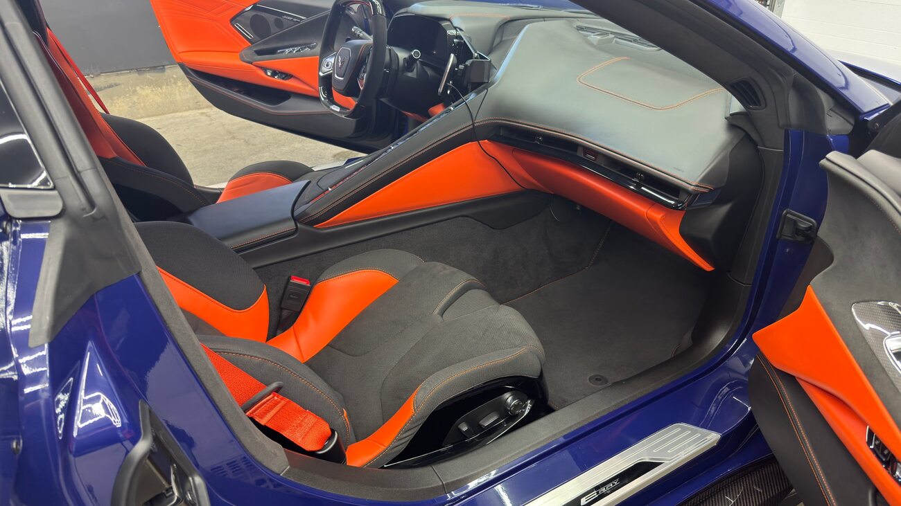 Corvette passenger side interior